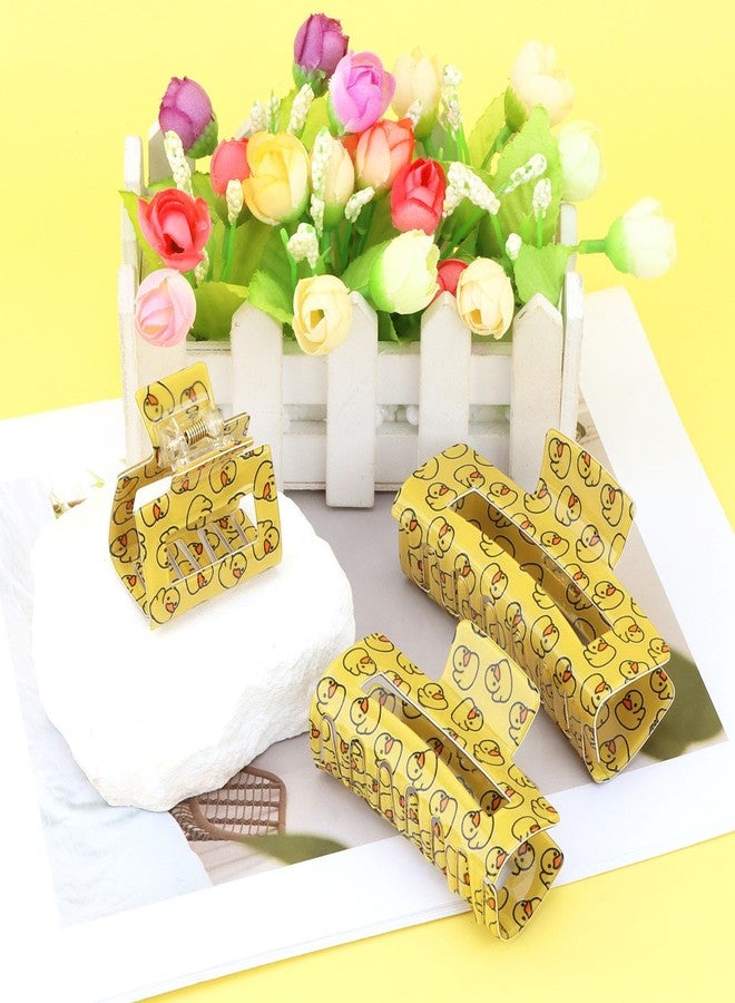 Vovii 3Pcs Duck Claw Clips Fun Novelty Clips for Women Girls Festival Unique Hair Accessories, Cute Yellow Duck Accessories for Holiday Gifts Party Decor - Image 2